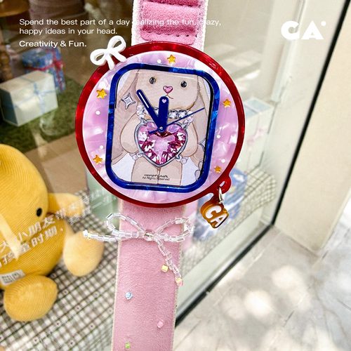 CA.原创贝母圆形表壳表带