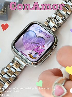 CA. 超亮镜面不锈钢iwatch表带升级款适用苹果手表Applewatch9876