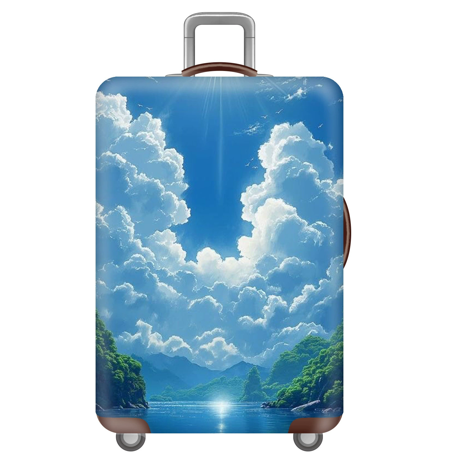 XB213天空白云弹力箱套拉杆箱旅行旅游登机行李皮箱保护罩防尘袋,箱包皮具/热销女包/男包,旅行箱配件,淘宝优惠券,粉丝福利购,淘宝优惠卷