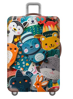 XA0109动物弹力箱套拉杆箱旅行旅游登机行李皮箱保护罩防尘袋耐磨