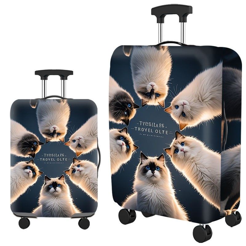 WA170猫咪弹力箱套拉杆箱旅行旅游登机行李皮箱保护罩防尘袋耐磨,箱包皮具/热销女包/男包,旅行箱配件,淘宝优惠券,粉丝福利购,淘宝优惠卷