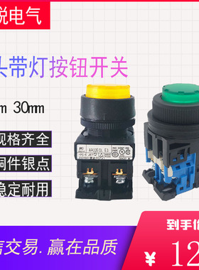 富士型凸头带灯按钮AR22EOL-11E3R 10E3G AR30EOL-11M3R 红色绿色