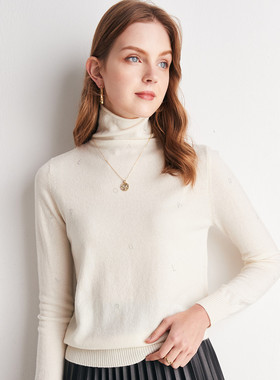 PALUOPO/帕罗山羊绒堆领女衫ET21133R-B1