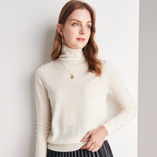 ET21133R PALUOPO 帕罗山羊绒堆领女衫