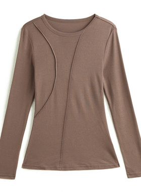 PALUOPO/帕罗含绵羊毛圆领女衫ET23189M-A