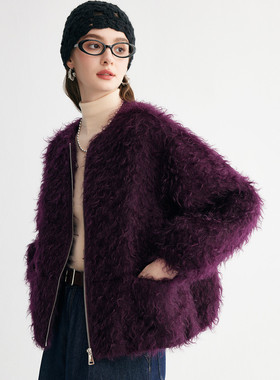 PALUOPO/帕罗马海毛女外套ET250360D