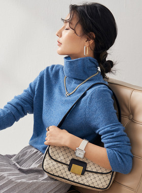 PALUOPO/帕罗山羊绒秋冬高领简约毛衣羊绒衫女ET20055R-C