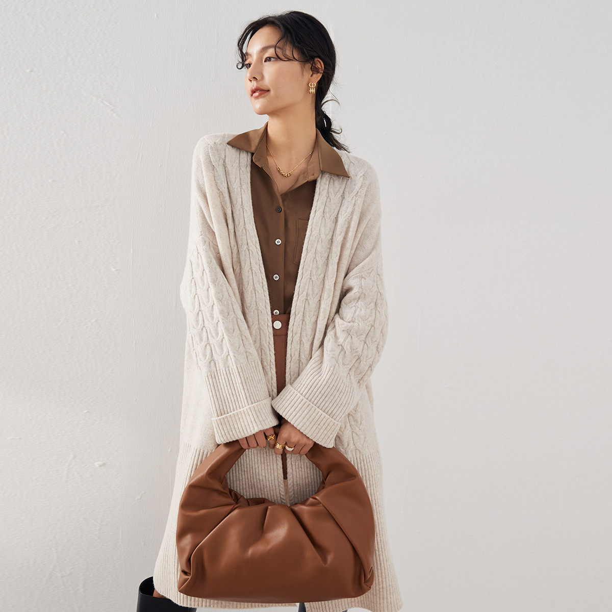 【然姐】PALUOPO/帕罗绵羊毛女开衫ET23830Y-A