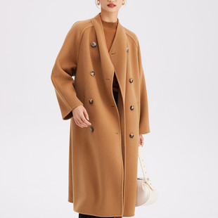 PALUOPO/帕罗绵羊毛长款女大衣ET22690D-A