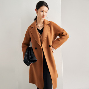 女大衣ET21023D 长款 帕罗山羊绒时尚 PALUOPO