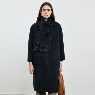 PALUOPO/帕罗绵羊毛围巾款女大衣ET2F2586D