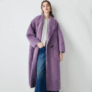 PALUOPO/帕罗兔毛女大衣ET250105D