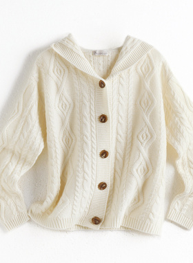 PALUOPO/帕罗山羊绒连帽女开衫E21858-B