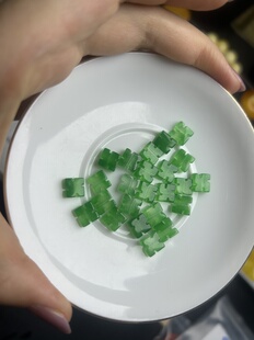 24颗 万字珠 马来玉 7x8mm