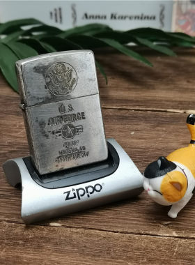 06年二手蚀刻镀银美国陆军徽章Zippo打火机正品美国原装进口