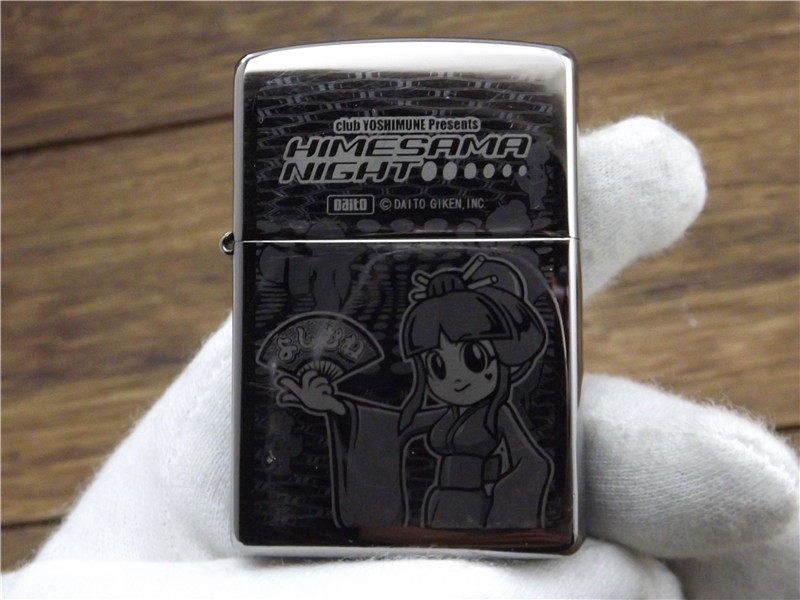 04年二手好品限量版黑冰美少女Zippo打火机正品美国原装进口煤油