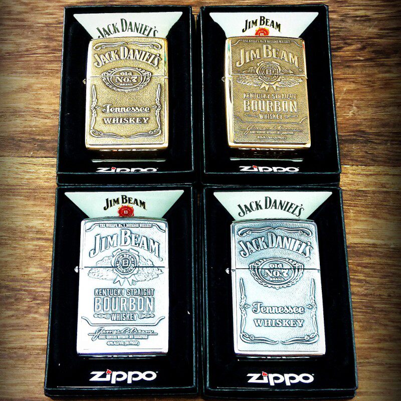 zippo打火机正品原装纯铜浮雕贴章杰克丹尼占边名酒美国煤油防风