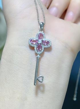 新款银镀小众设计感钥匙吊坠