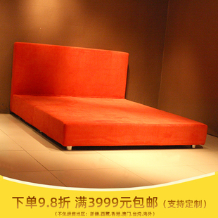 2000双人床订制 软床 1.8现代风格 特价 简约床可拆洗 布艺床 1500