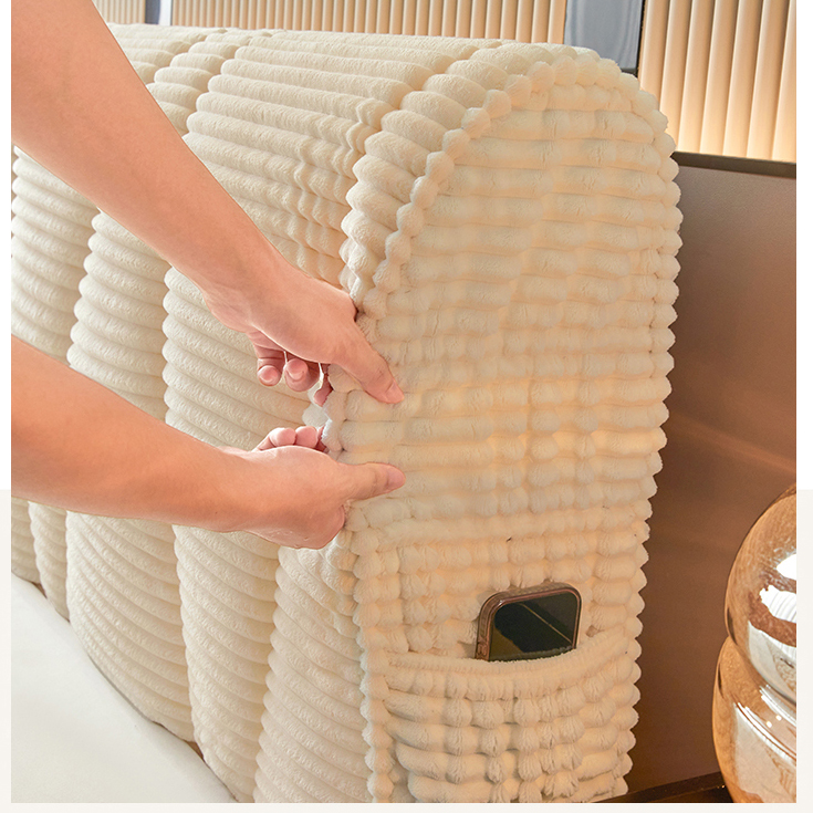 2025新款全包床头套罩加绒加厚软包靠背木床头遮丑神器轻奢高级感