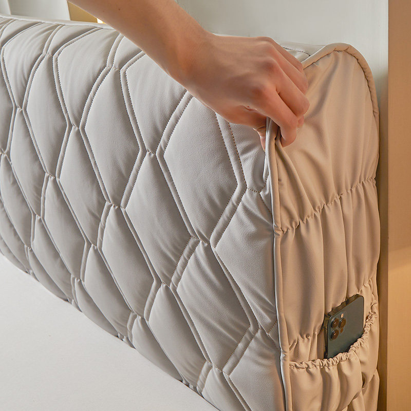 猫抓皮 科技布床头套罩全包保护套夹棉加棉厚软包欧式简约皮木床,居家布艺,床头罩,淘宝优惠券,粉丝福利购,淘宝优惠卷