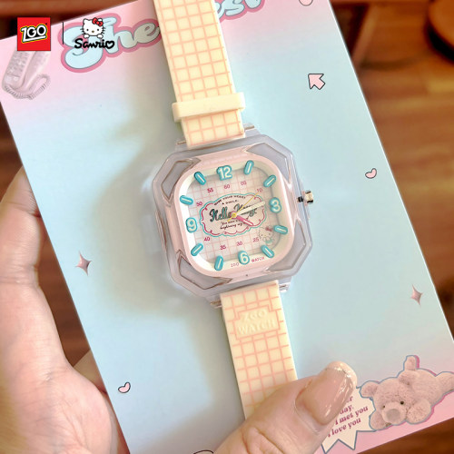 Hellokitty联名多巴胺女款电子表