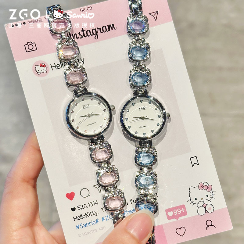 HelloKitty联名手表女款轻奢小众