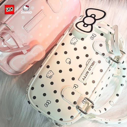Hellokitty联名波点单肩波士顿包