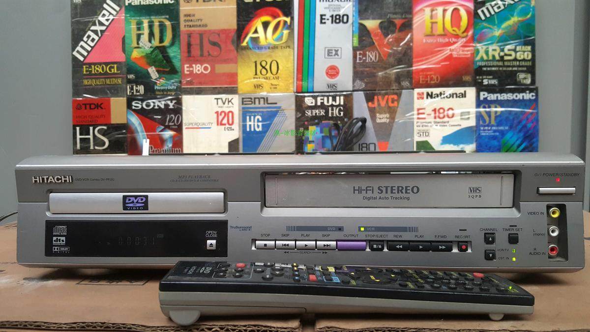 进口日立DVD带老VHS录像机的DVD互相采集功能DV-PF2U
