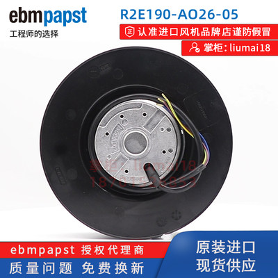 R2E190-AO26-05  德国papst通风机58W M2E068-BF 变频器散热风扇