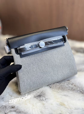 高端定制春夏款mini herbag 20CM帆布包拼接配色单肩斜挎女包包