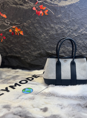 2新款Garden23花园包mini手提包negonda皮拼帆布黑白熊猫色纯手工