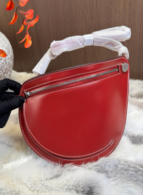 2025新款Petite Course月牙包 独家 酒红Box高光蜡线全手工