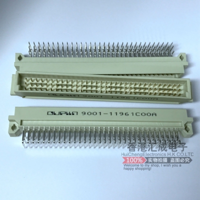 9001-11961C00A 3*32P 3排96芯 OUPIIN欧式插座 公头弯针2.54间距