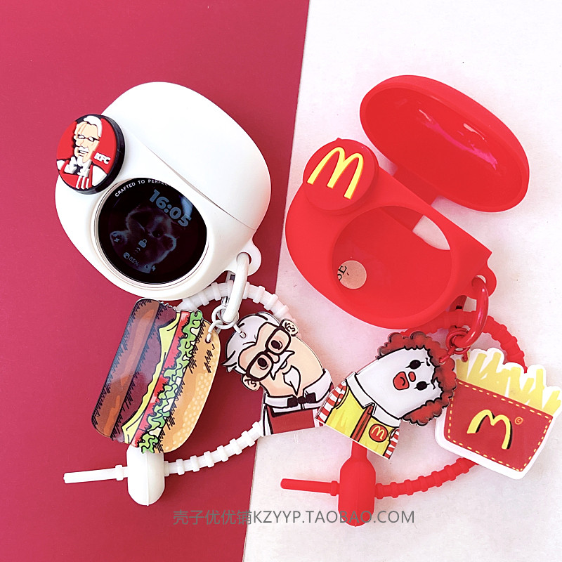 漫步者拍拍耳机壳适用漫步者花再 拍拍耳夹式开放式蓝牙耳机保护壳漫步者拍拍耳机套个性创意防摔硅胶软壳