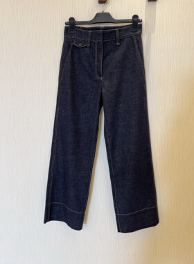 2025秋冬新款女士牛仔裤女高腰显瘦直筒阔腿长裤子