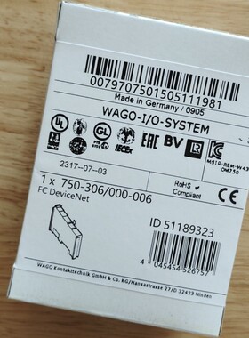 全新WAGO750-306/000-006，750-469/003-000 模块750-469/000-006