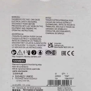 3UG4512 全新西门子3UG4622 1AP20 1AW30 1AR20议价 3UG4511