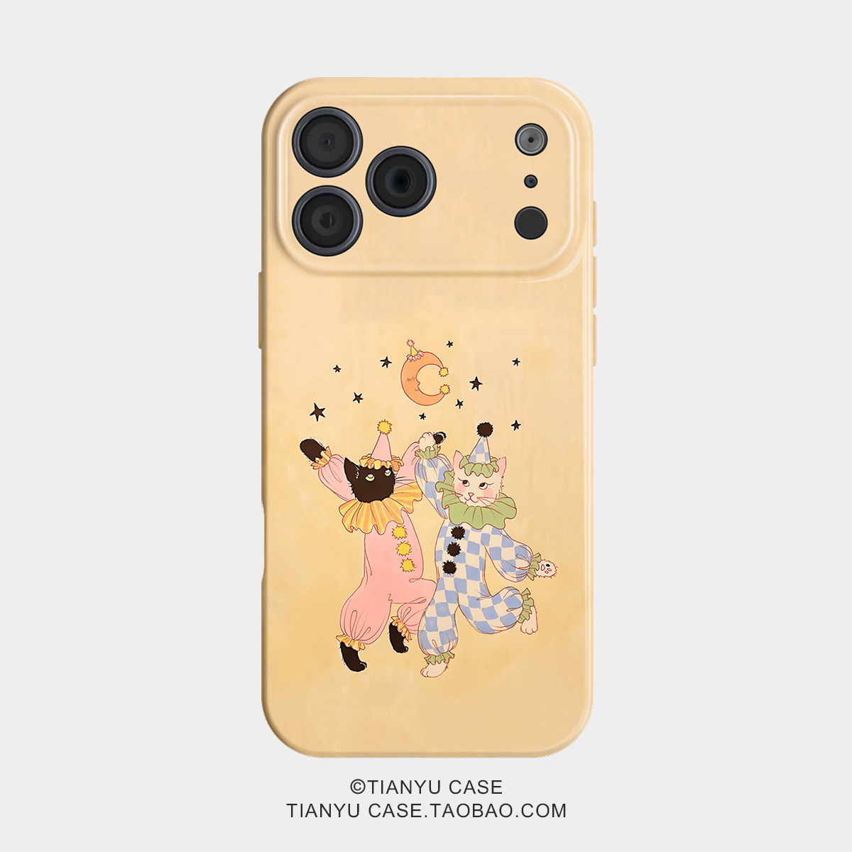 星月猫舞 萌趣风适用苹果18Promax手机壳iphone17华为pura70小米15荣耀x50红米k80小众vivox200新款一加ACE5