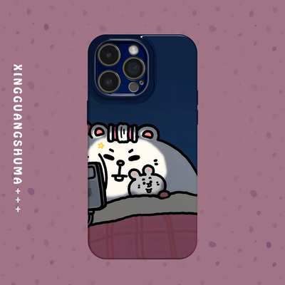 晚安屏幕 卡通 适用iPhone17/16promax手机壳华为p70/p80pro小米17一加ACE3V软opporeon14荣耀X60/VIVOX200