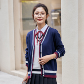 幼儿园教师园服幼师工作服针织开衫 三件套 培训机构老师工衣春秋装