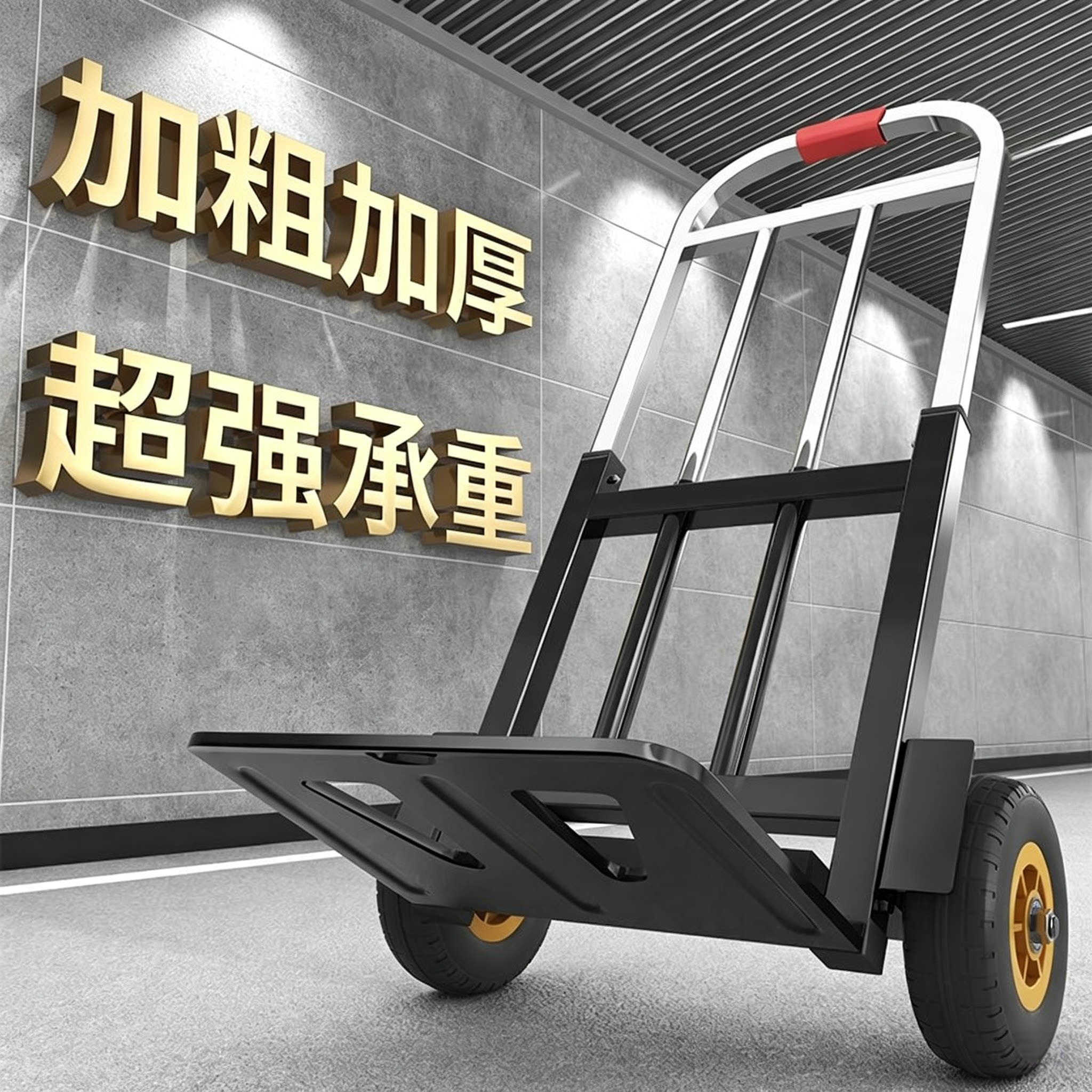 小拉车折叠车高承重货物车静音