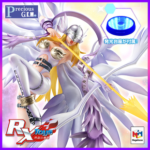 现货 MegaHouse GEM限定 数码宝贝 天女兽 LDE发光底座豪华版手办