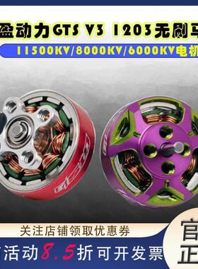 RCinpower致盈动力GTS V3 1203无刷电机竞速花飞动力室内穿越机