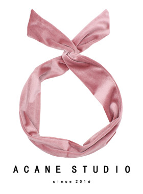 ACANE 天鹅绒金丝绒秋冬季复古欧美日韩国兔耳朵发带箍 头饰品