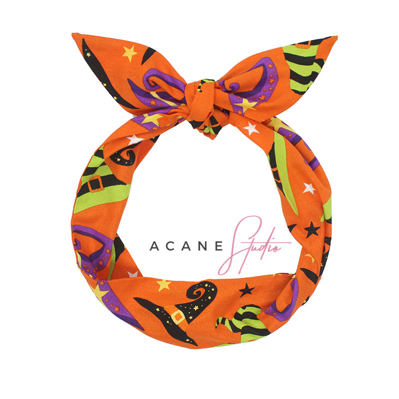 Orange Witch Hat Halloween Headband