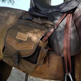 迪凯马术马鞍包骑士骑马装备西部马鞍配件马具牛津布防水骑马包