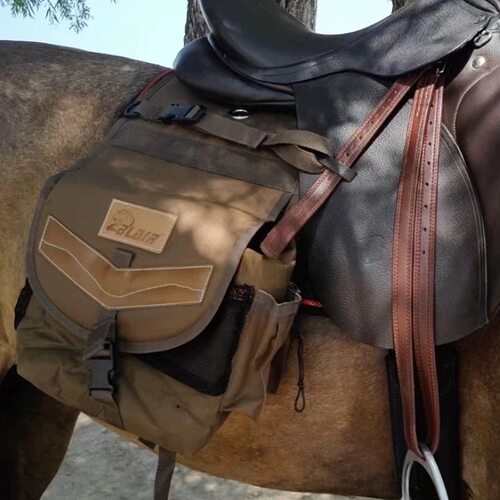 迪凯马术马鞍包骑士骑马装备西部马鞍配件马具牛津布防水骑马包