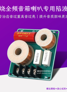 陷波器全频音箱喇叭专用发烧分频器改善高音刺耳齿音过重胆味更浓