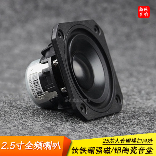 睿凡2.5寸全频喇叭hifi蓝牙电脑磁流体音箱音柱汽车A柱中高扬声器